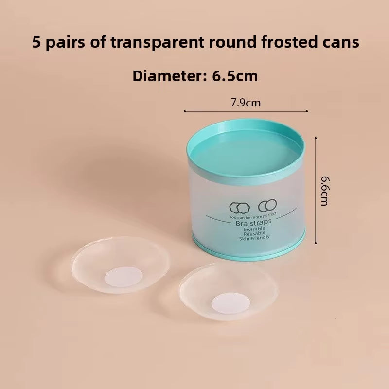 Invisible Thin Silicone Nipple Covers Anti-Exposure Waterproof Non-Slip Gathered Chest Patch for Men and Women Home Comfortwear